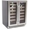 Whynter Seamless Stainless Steel Door Dual Zone Built-in Wine Refrigerator BWR-401DS - alternate 3